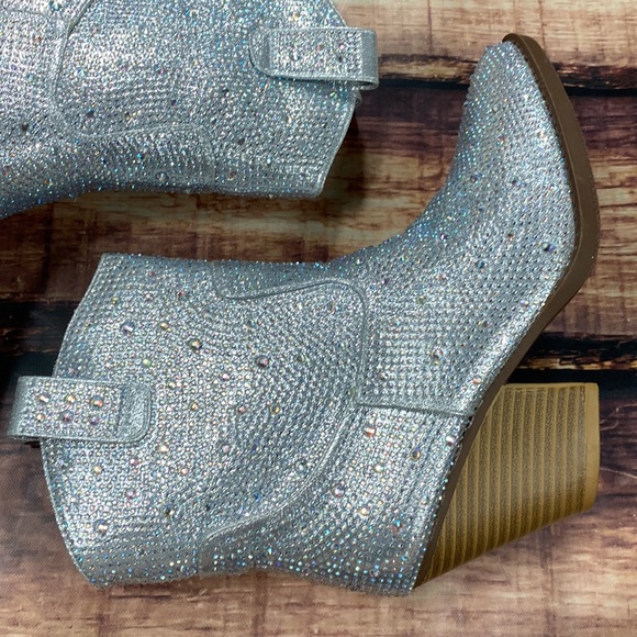 Rhinestone Cowboy  Booties Short Nashville Boot - Picture 2 of 6